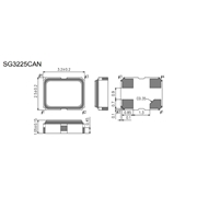 愛普生晶振,SG3225CAN晶振,3225mm晶振 愛普生晶振,SG3225CAN晶振,3225mm晶振