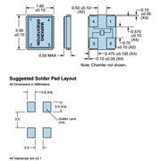 Ecliptek晶振,EA1620HA08-20.000M晶振,四腳貼片晶振 Ecliptek晶振,EA1620HA08-20.000M晶振,四腳貼片晶振