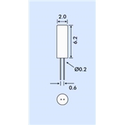 Euroquartz晶振,2*6晶振,圓柱晶振 Euroquartz晶振,2*6晶振,圓柱晶振
