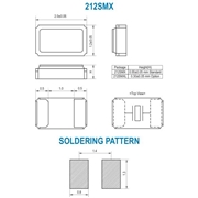 SMI晶振,212SMX晶振,兩腳貼片晶振