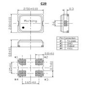ITTI晶振,C20晶振,C20H20-25.000-15-3.0V晶振 ITTI晶振,C20晶振,C20H20-25.000-15-3.0V晶振