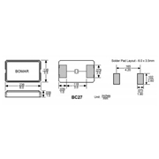 Bomar晶振,BC27晶振,BC27EFD120-10.000000晶振 Bomar晶振,BC27晶振,BC27EFD120-10.000000晶振