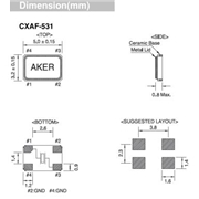 AKER晶振,CXAF-531晶振,相機(jī)專用晶振 AKER晶振,CXAF-531晶振,相機(jī)專用晶振