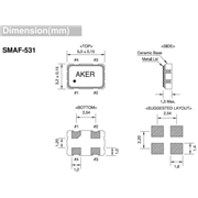 AKER晶振,SMAF-531晶振,5032mm有源晶振 AKER晶振,SMAF-531晶振,5032mm有源晶振
