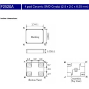 FCD-Tech晶振,F2520A晶振,F2520A‐3050D30F‐10.000MHz晶振 FCD-Tech晶振,F2520A晶振,F2520A‐3050D30F‐10.000MHz晶振