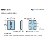 Ecliptek晶振EB1216,EB1216JA10-27.000M-TR音叉晶體 Ecliptek晶振EB1216,EB1216JA10-27.000M-TR音叉晶體